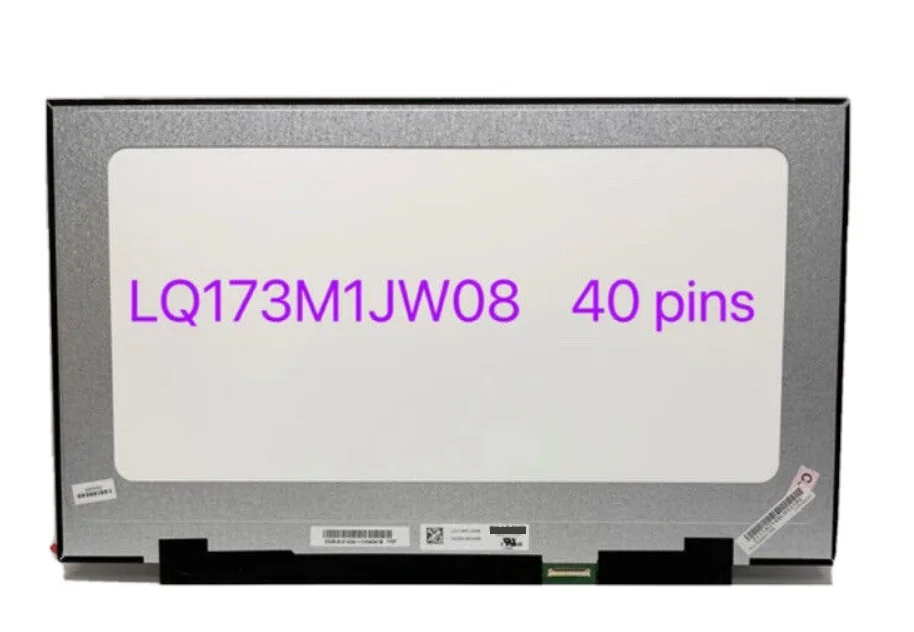 LQ173M1JW08 17.3 inch LCD Screen Panel IPS FHD 1920x1080 EDP 40pins 360Hz SH&RP