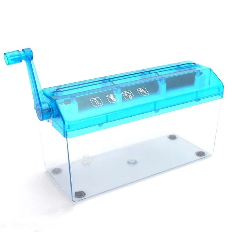 Classic-Manual Paper Shredder, Mini Hand-Cranked Paper Shredder