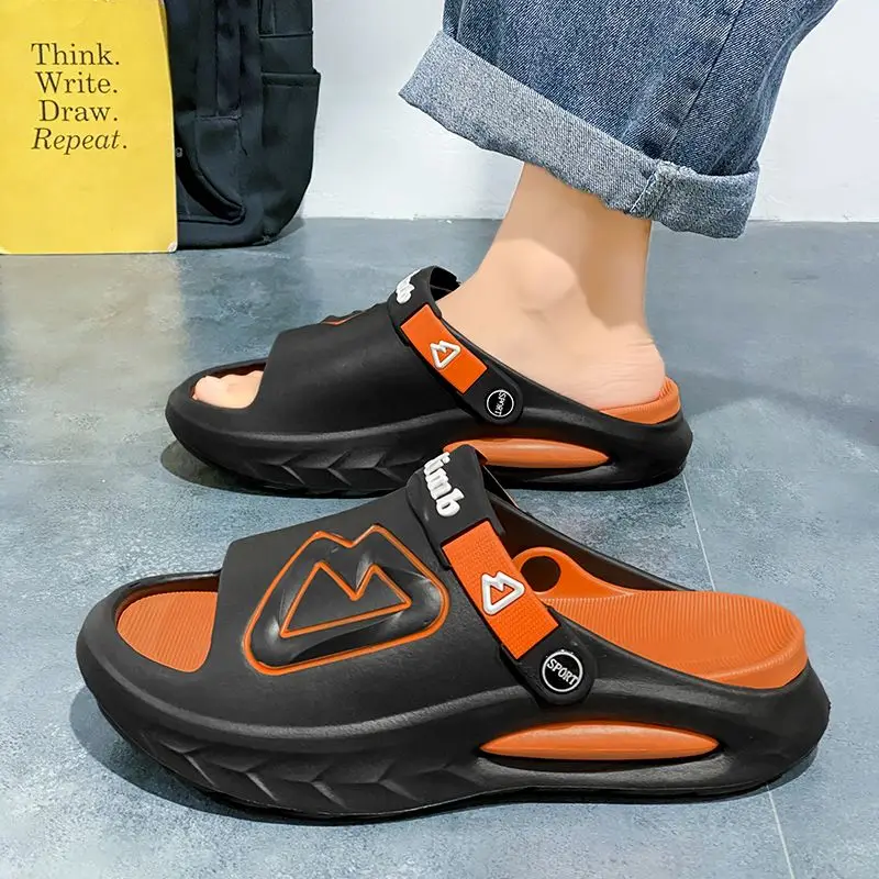 Platform Flip Flops Slippers for Men Sandals Man Shoes Soft Outdoor Sabot Shiatsu Clappers 2024 Adult Cheap Liquidation Casual