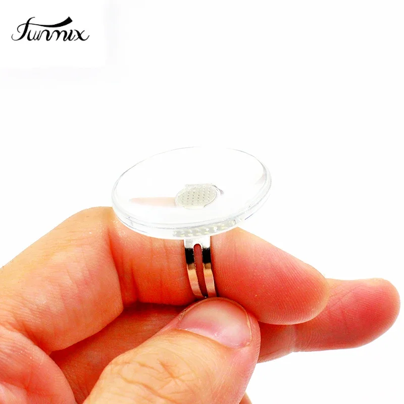 New Pro Glass Crystal Glue Finger Ring Individual Eyelash Extension Glue Holder Eye Lash Adhesive Stand Pallet Holder