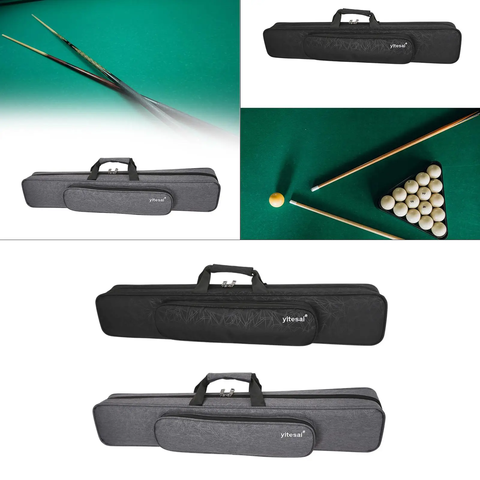 

Pool Cue Case Men Women 8 Holes Organizer Portable Snooker Cue Storage Pouch