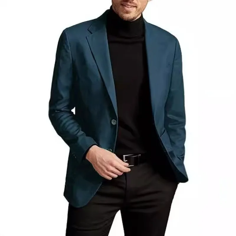 European Version New Casual Men's Clothing Suit Cardigan Blazers Japanese Korean Formal Wear Suits