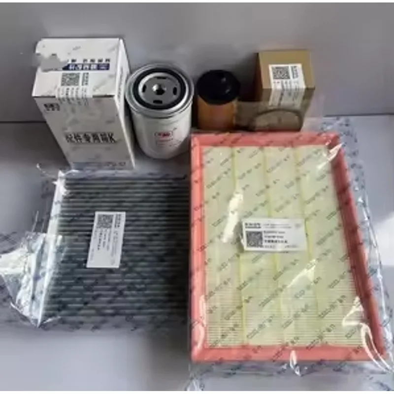 Juego de filtros originales de 4 Uds para Changan Kaicene Hunter F70 1,9t Peugeot Landtrek 1,9 D20t motor aire, cabina, aceite y combustible filtro diésel
