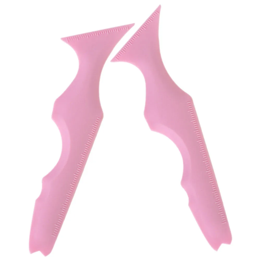 2 pezzi riutilizzabili strumento guida trucco eyeliner stencil ombretto in silicone righello labbra aiuto per trucco perfetto stencil eyeliner