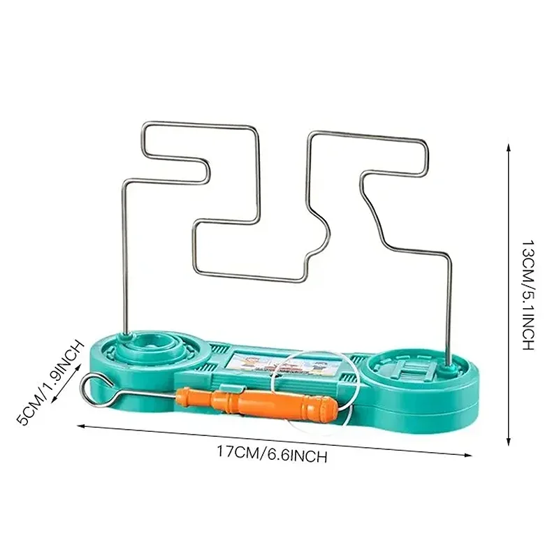 Electric Maze Toy, Wire-Loop desktop Game, Focus & Hand-Eye Coordination Training, 2-Player Educational Interactive Play.