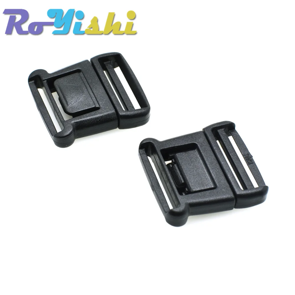 10 Pcs/Pack Plasit Center Release Buckle Black for Outdoor Sports Bags Students Bags Luggage Buckle Travel Buckle Accessories