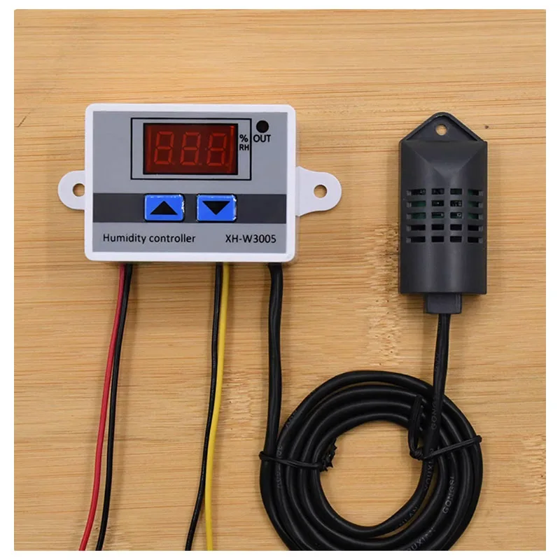 1PCS XH-W3005 Digital Humidity Controller Humidification and Dehumidification Constant Humidity Control Switch DC12V 24V 110-220