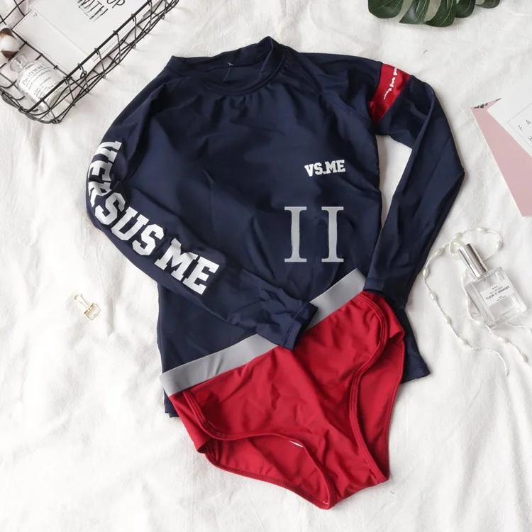 

Long Sve Swimming Suits for Men And Women Underwater Diving Beachwear Couples Swimwear Nylon Material ex