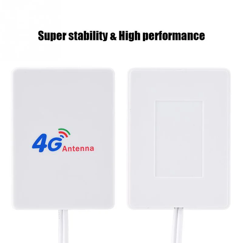 4G LTE Antenna 3G 4G Panel Antenna with SMA TS9 CRC9 Connector 2M Cable for E8372 E3372 B315 Router USB Modem,TS9