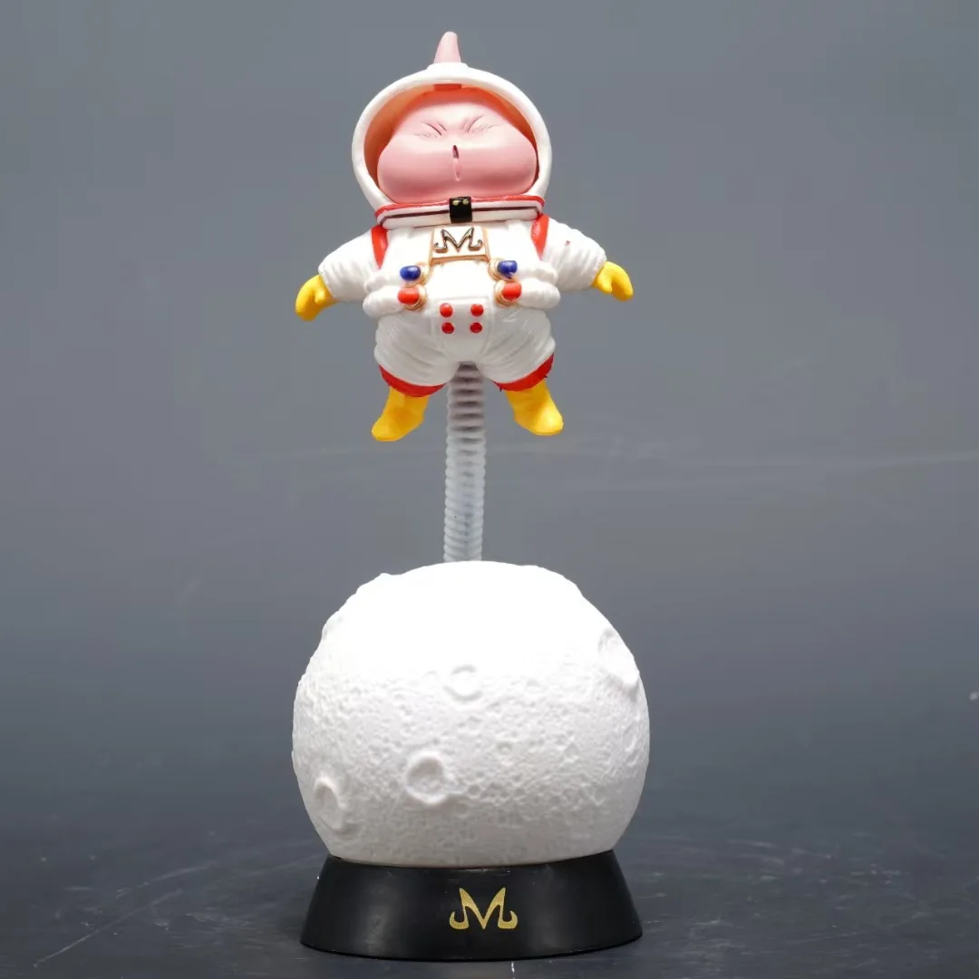 

18cm Anime Dragon Ball Z Super Saiyan Moon Majin Buu Space Suit Figure Model Toy PVC Collection Room Night light Decoration Gift
