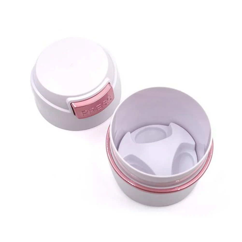 2 個まつげ接着剤収納ボックス大容量除湿プレストップデザインまつげエクステンション接着剤オーガナイザージャーコンテナ