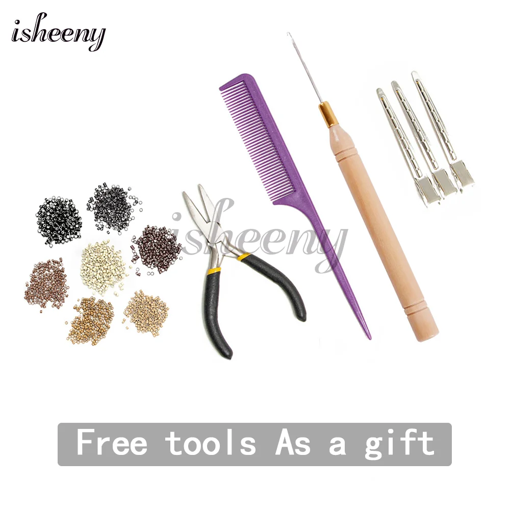 Isheeny 12 "-24" Invisibile Doppio Iniettare XO Foro Trama Estensioni Dei Capelli Umani Micro Capelli Doppia Schede Trama Capelli Lisci Naturali