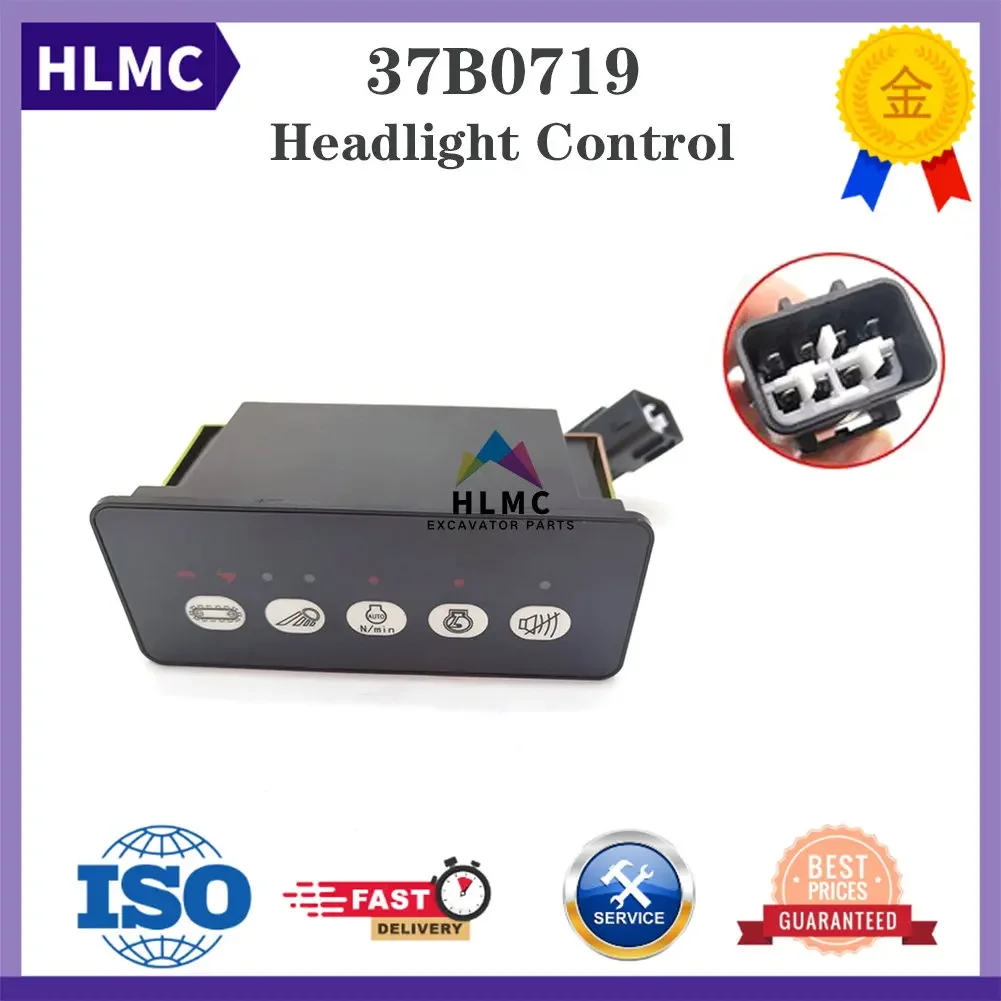 Excavator Spare Parts 34B1099 Switch Box Headlight Control 37B0719 Button Panel QKGHLG4-20 For Liugong CLG915D CLG922D CLG923D