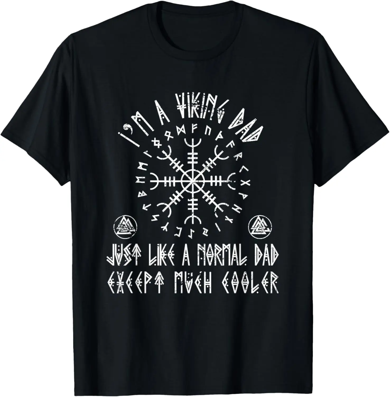 

Scandinavian Nordic Warrior Dad Fathers Day Gift T-Shirt 100% Cotton O-Neck Short Sleeve Summer Casual Mens T-shirt Streetwear