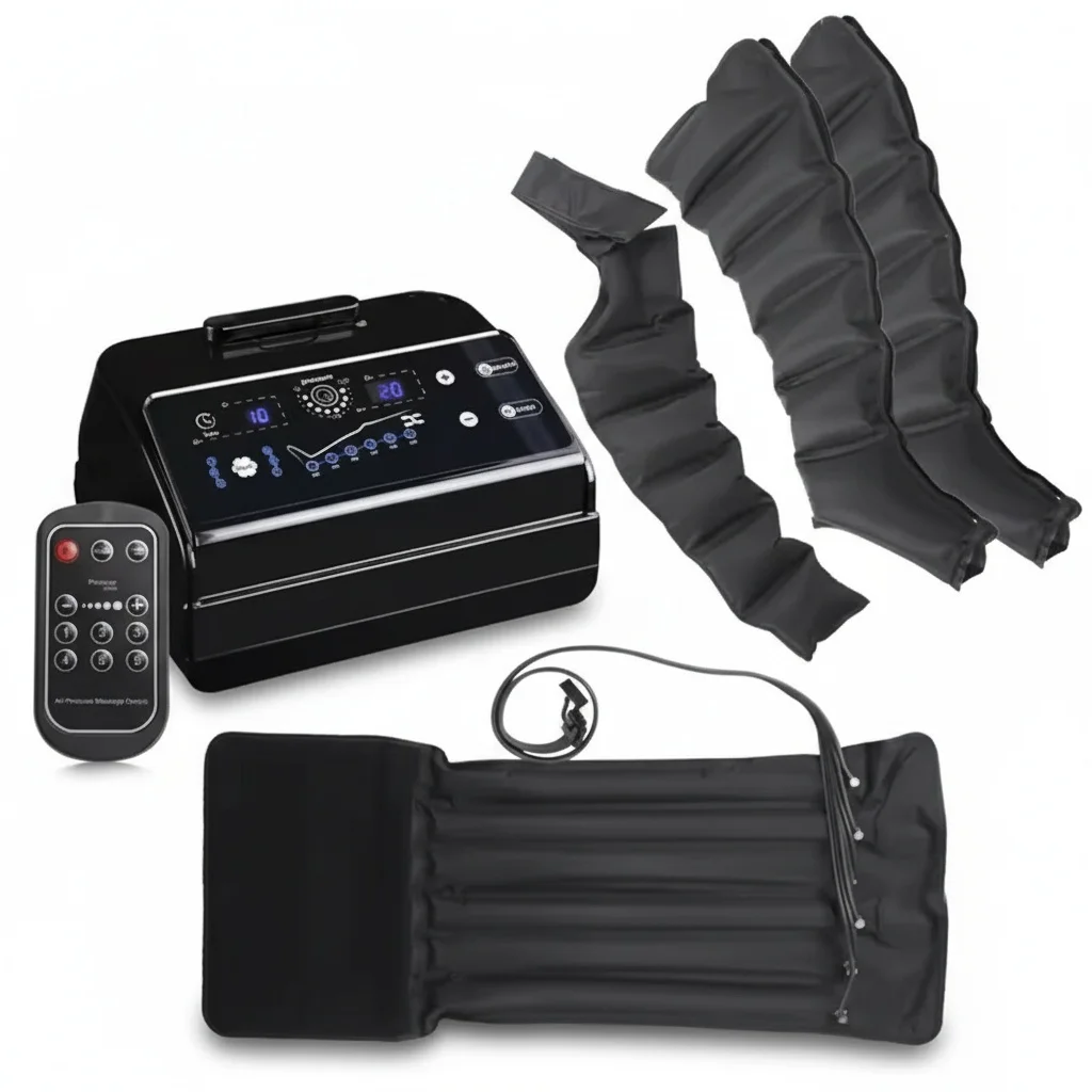 

Air Compression Recovery Boots, ABS TPU Nylon, Air Pressure Therapy Boots, Leg Massager for Athlete Sport Muscle Recovery