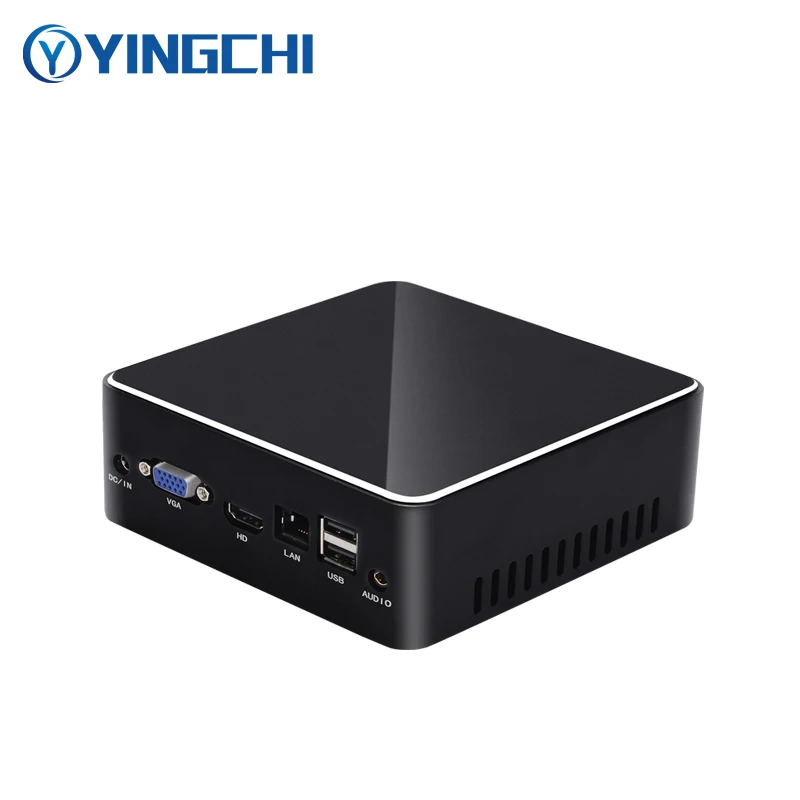 YINGCHI Mini komputer Intel Celeron 2955U Pentium 3556U HD i VGA podwójne porty Home Home biura na biurko komputer