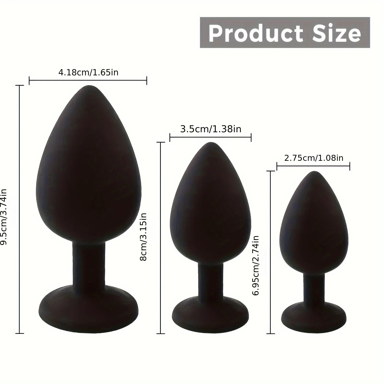 3pcs Silicone Anal Plug Anal Butt Plug Trainer Kit Sex Toys Adult Erotic Supply Prostate Massager Bullet Vibrator for Prostate