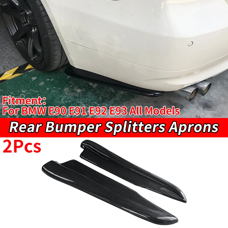 For BMW 3 Series E90 E91 E92 E93 F30 F35 330i 320i 325i M3 Car Accessories Rear Bumper Splitters Aprons Lip Winglet Wrap Angle