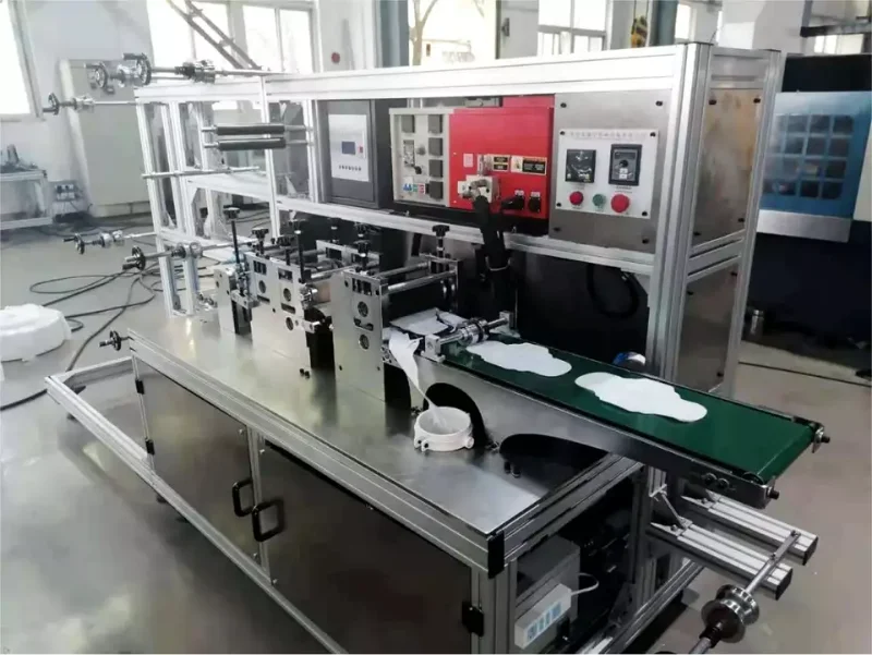 2023 China Fully Automatic Female Mini Underpad Making Machine Small Business Women Sanitary Napkin Production Line Manufacturer