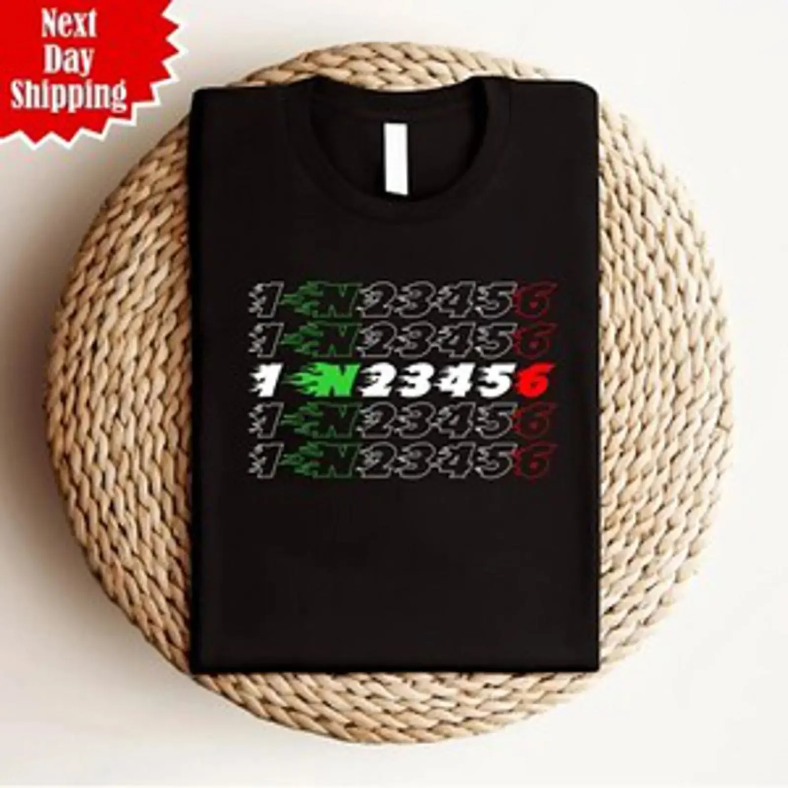Biker Gear Shift 1 N 2 3 4 5 6 T Shirt Motorradfahrer Geschenk Top vintage Washed Casual designer clothes Top For Everyday Wear