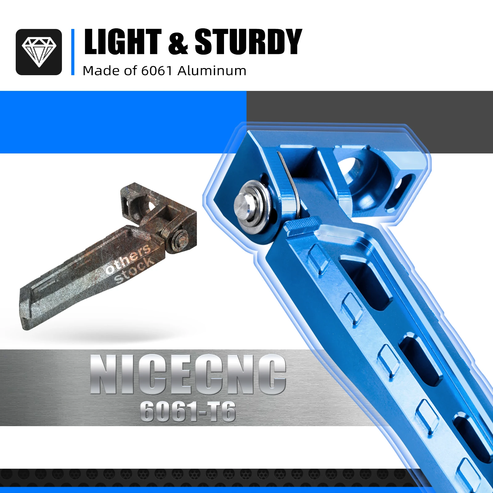 NICECNC Chain Tensioner Adjuster Blocks & Rear Axle Nut For Surron light bee X light bee S L1E Segway X160 Segway X260 Sur-ron