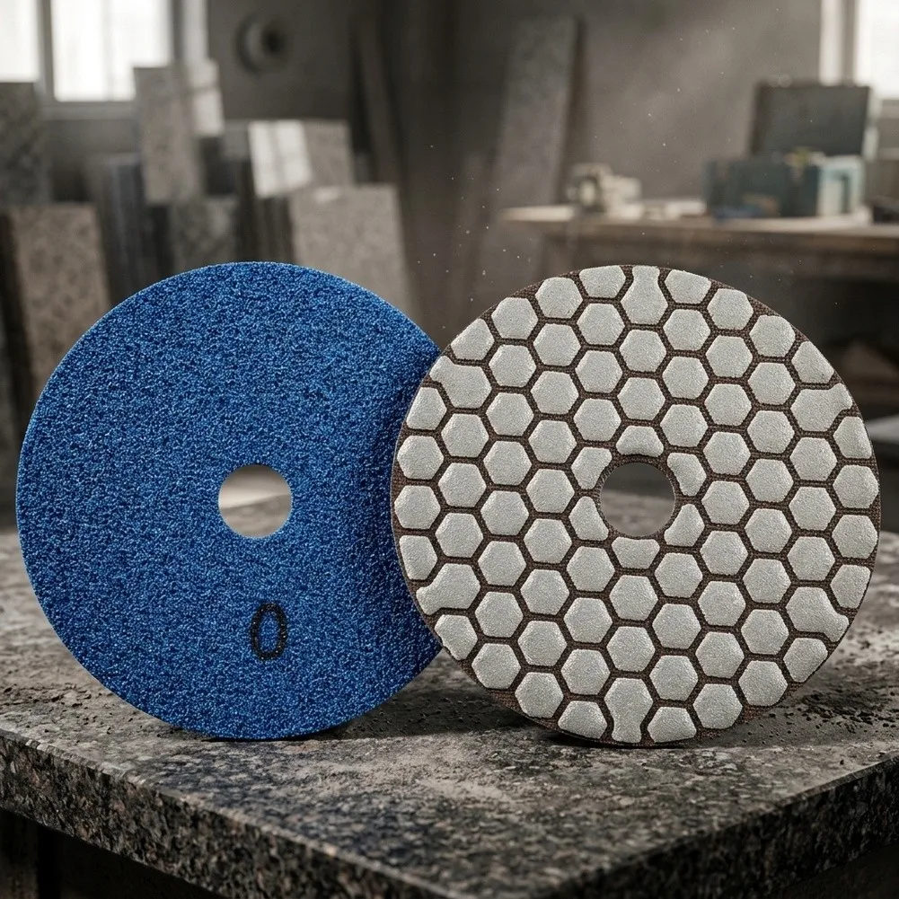 4 Inch Diamond Dry Polishing Pad Flexible Sandings Disc Wet/Dry For Granite Marble Polishing Use Grinding Discs Sets Tool