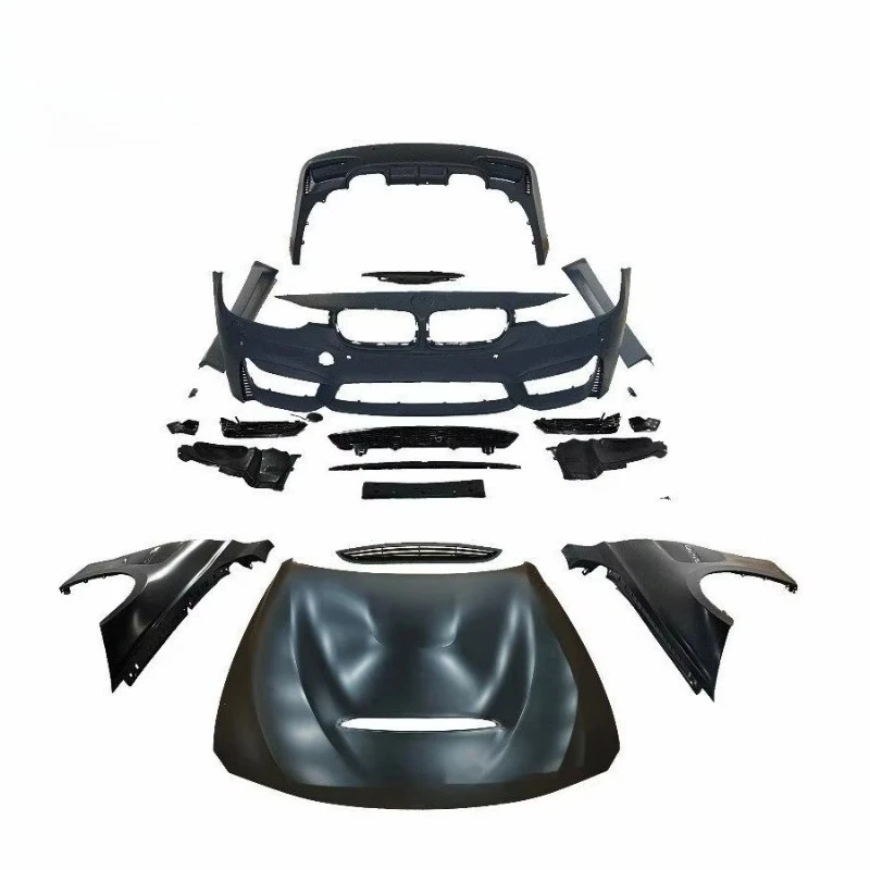 

3 Series F30 M3 Body Kit for F30 to M3 Style with Front Bumper Hood Fenders Rear Bumper and Side Skirt High Quality PP Material