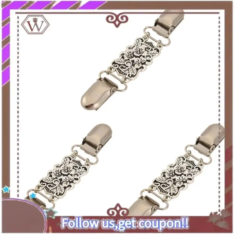 

A95D-3X Retro Cardigan Clip Sweater Clip Women Filigree Cinch For Back Of Dresses Shawl Clip