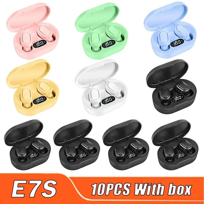 

E7S Smart Headphones Bluetooth Earphone Wireless Headset HiFi Earbuds Mini Sport Stereo Diaplay TWS Bluetooth Watch Phone PK X15