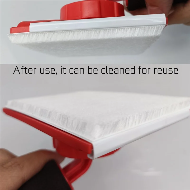 ABKJ-Rotatable Handle Paint Edger 4 Replacement Pads Refills, Easy Quick Paint Edger Tool For Walls Corner Painting Durable