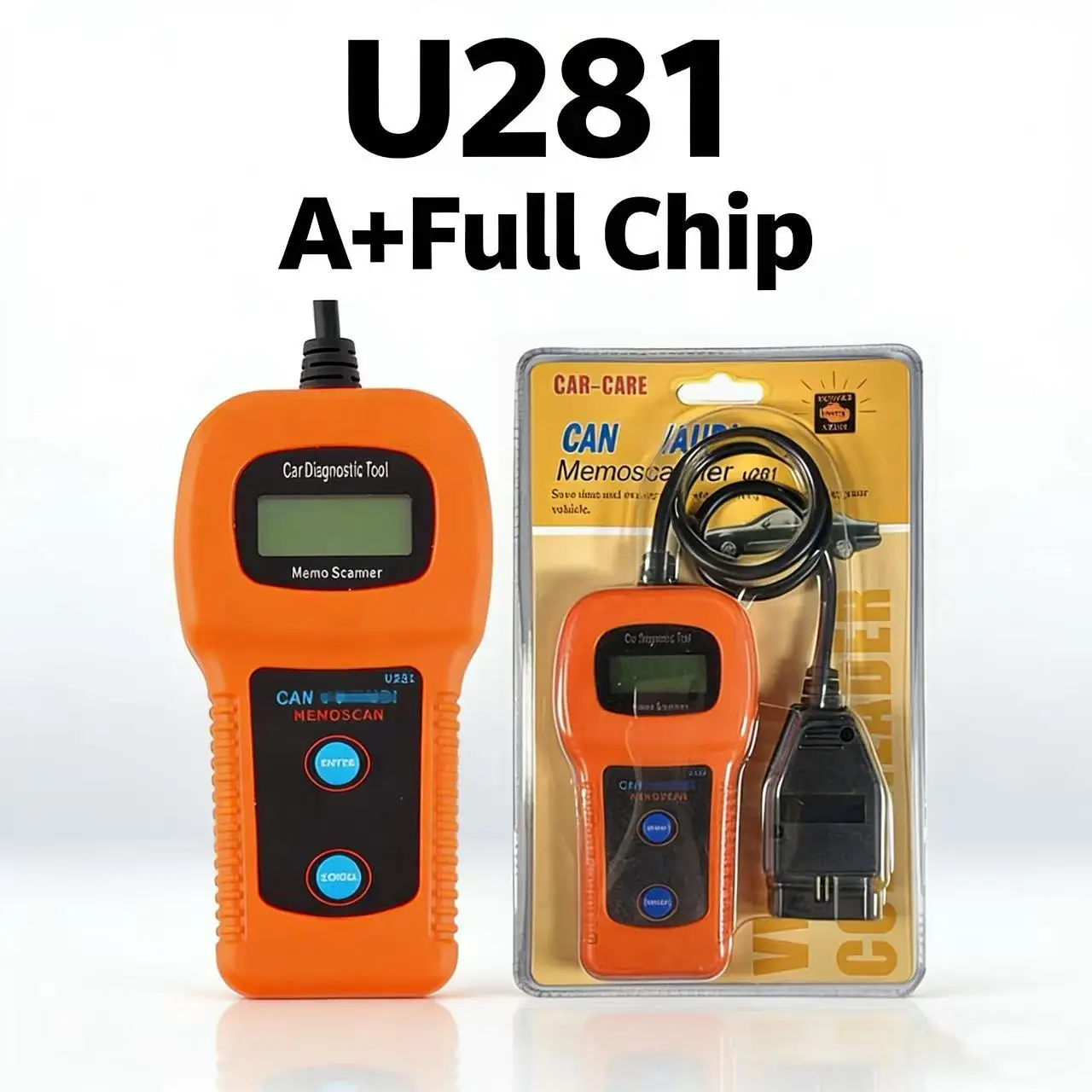 Best OBDII Price U281 OBD2 Memo Scanner U281 Code Reader Reading and Erasing Trouble Code diagnostic tool