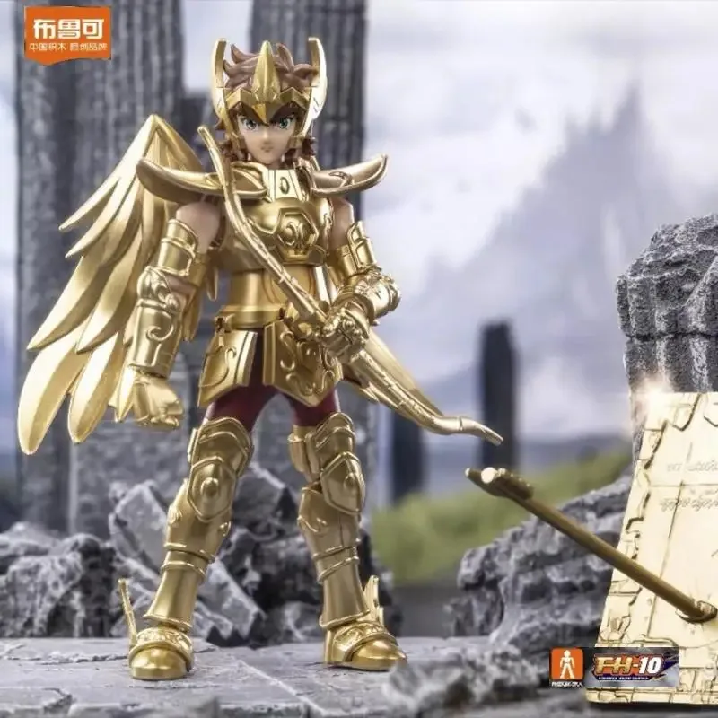 Blokees – figurine d'action originale Gold Saint, Champion Saori Kido Seiya Mu Aiolia, jouets à assembler pour enfants, cadeau d'anniversaire