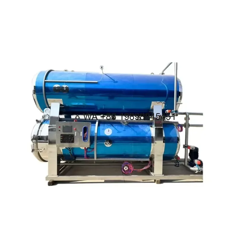 Wmwmnu New 250L Autoclave Sterilizer Industrial Horizontal Steam Sterilizer for Mushroom Substrate and Canned Food