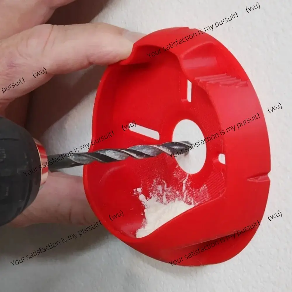 Universal anti-skid dust cover box collects large-capacity ash collector, red 10cm drilling