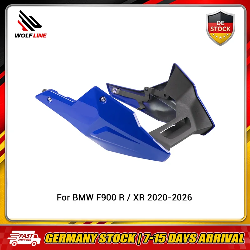 WOLFLINE Motor-Bodenverkleidung Spoilerabdeckung für BMW F900R F900XR 2020-2026 Motorrad Unterer Spoiler Verkleidungsschutz Unterfahrschutzplatte
