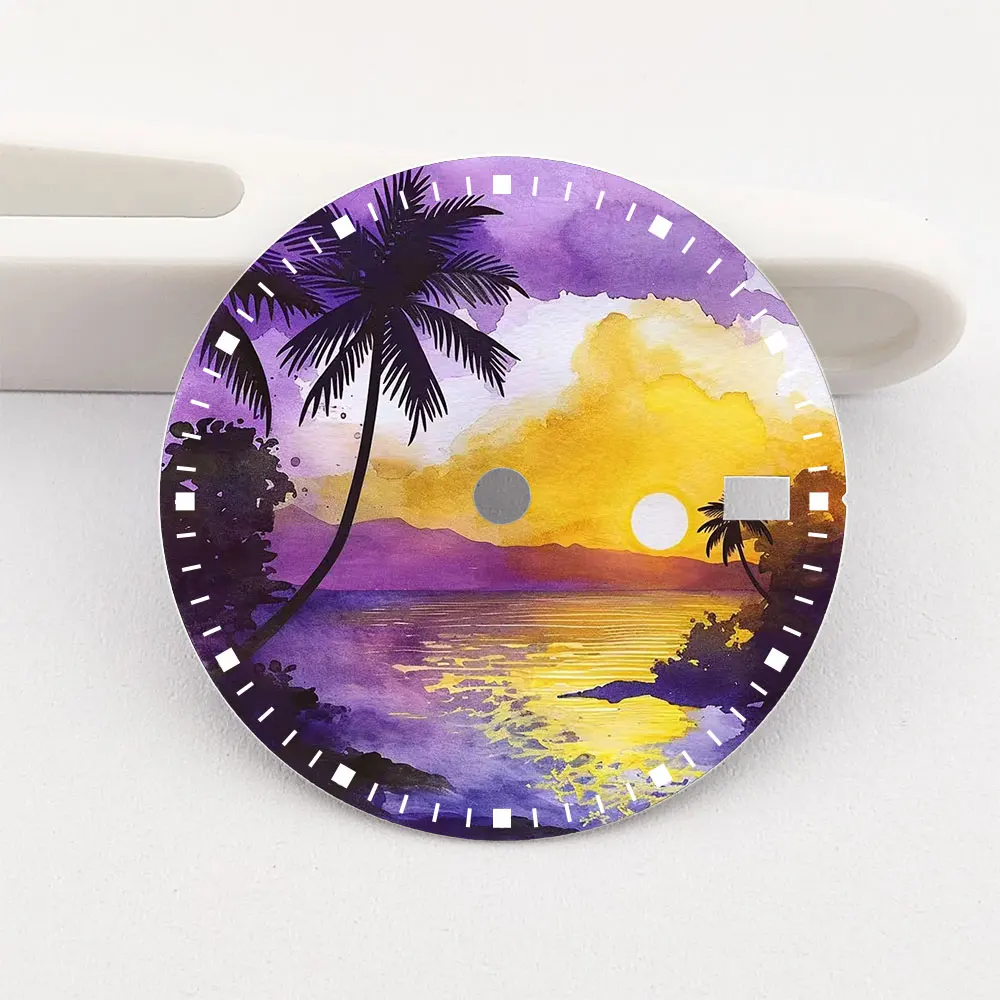 

28.5mm Watch dial NH35 dial creative color-printed series dial is suitable for NH35/36 movement watch accessories