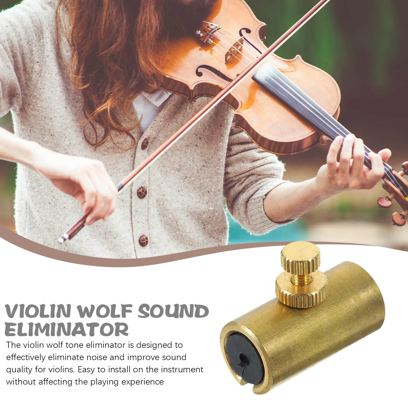 

Wolf Sound Violin Accessories Cello Mute Yellow Practice Round for Metal Stuff Muffler