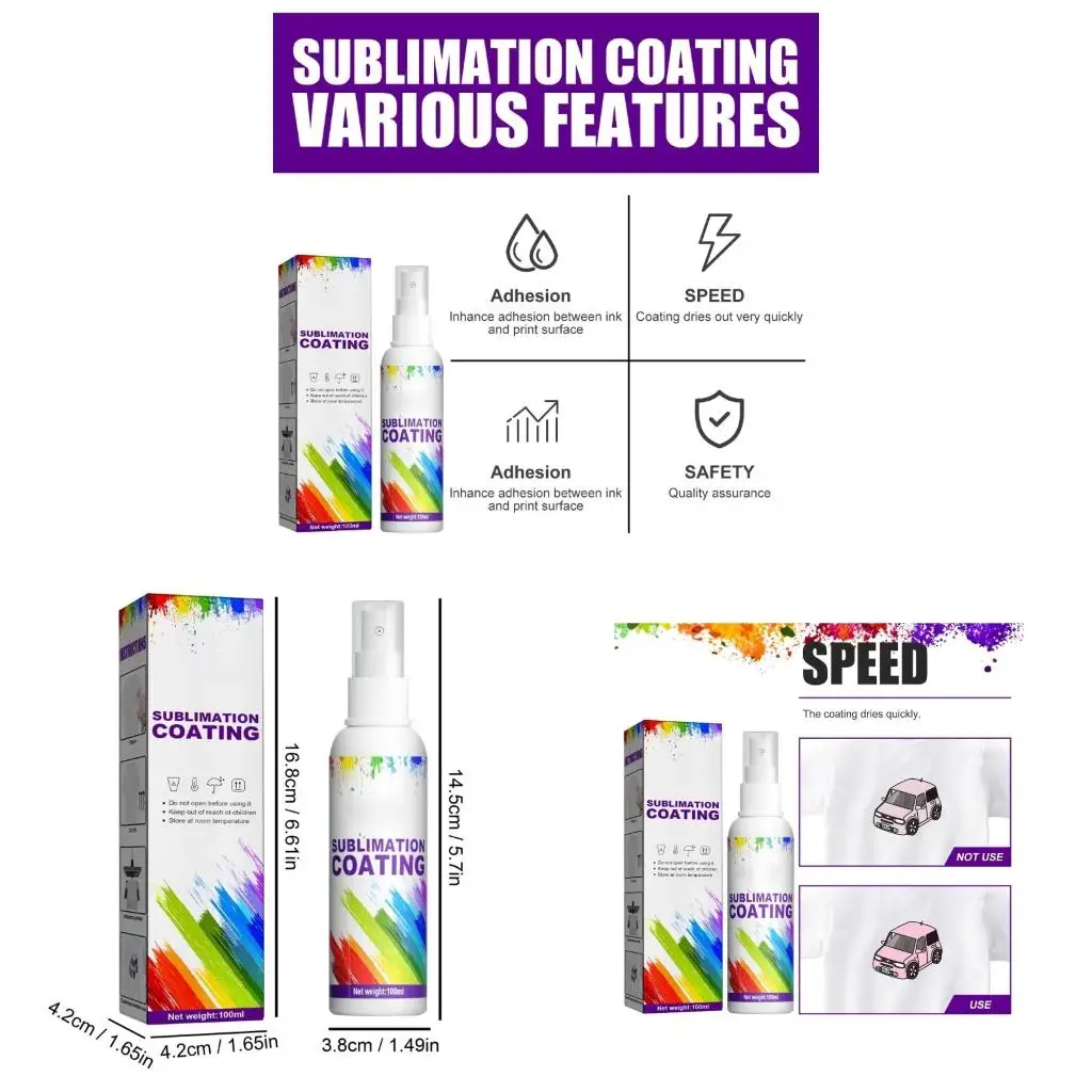 

Sublimation-Coating Perfect for Brighter More Vibrant Colors Effect Waterproof Super Adhesion