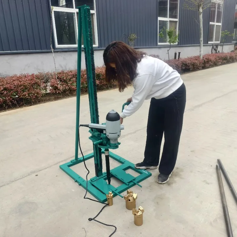 Dolphin Electric Rotary Drilling Rig – 80m Depth for Small Farm &             Water Well with Pump