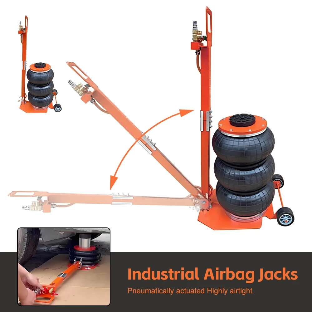 3 طن قابل للتعديل وسادة هوائية جاك للطي مقبس هوائي كيس الهواء جاك الثقيلة أداة إصلاح السيارات المعدات الثقيلة يدعم