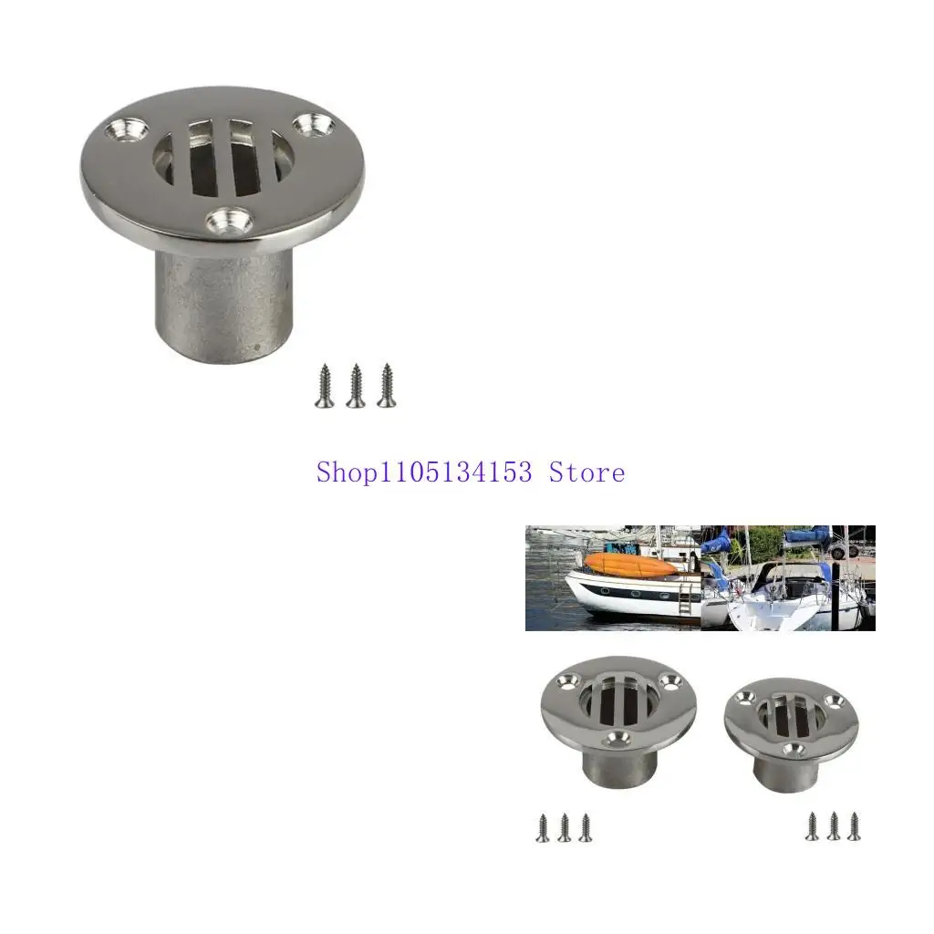 

hg89 Слив для палубы пола лодки, подходящий для дренажных принадлежностей для палубы каяка яхты, нержавеющая сталь 316, для труб