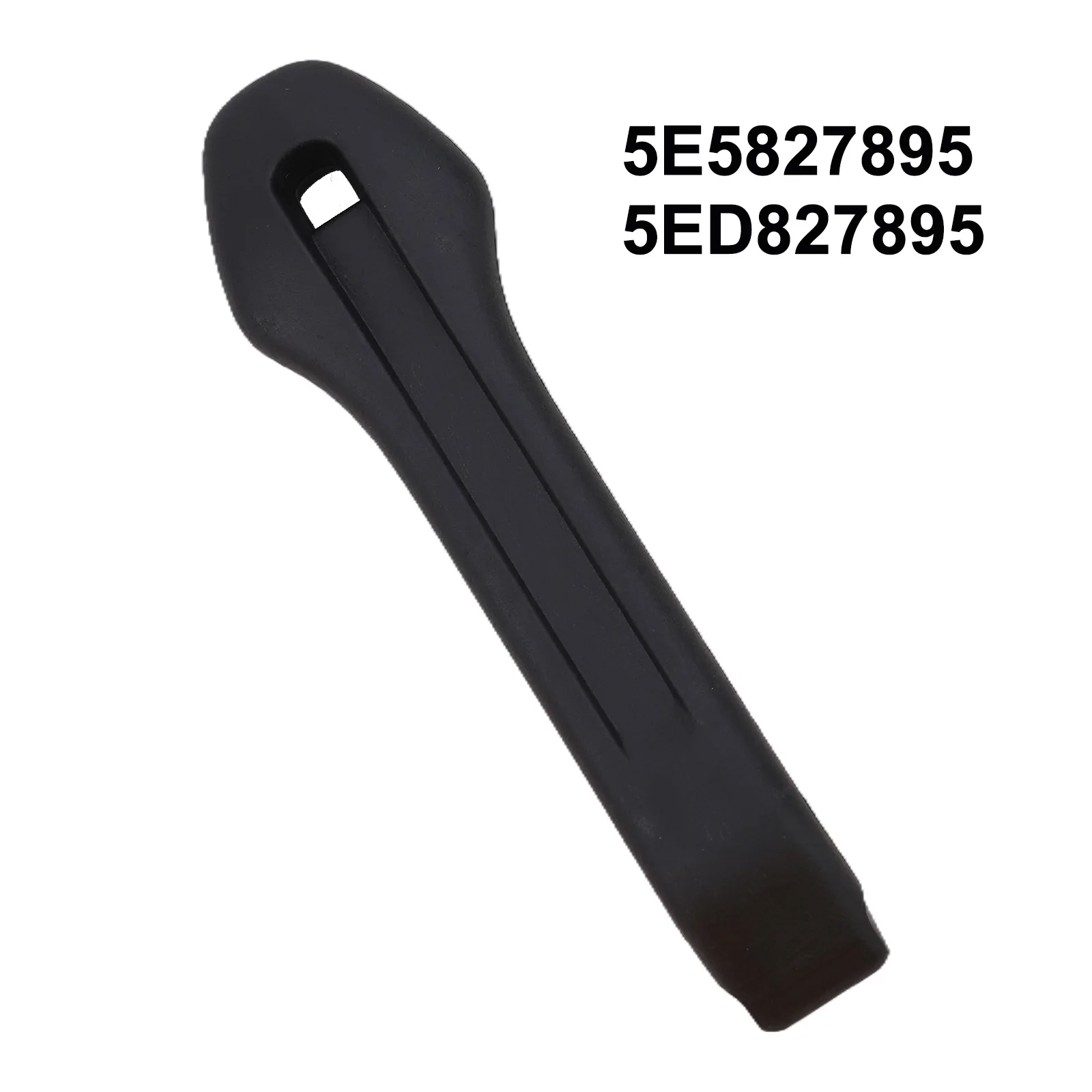 For SKODA Rear Tailgate Trunk Handle Office Outdoor Garden Indoor Replacement 1 Pc 5E5827895 5E5827895A Black Car