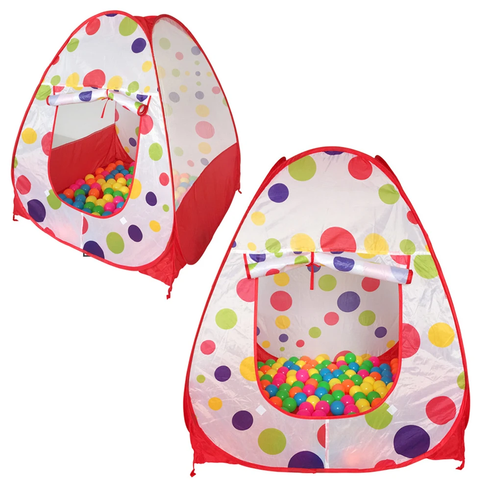 

Pop-Up Kids Foldable Castle Indoor Outdoor Playhouse House Lightweight Easy Setup Roomy Play For Kids Play