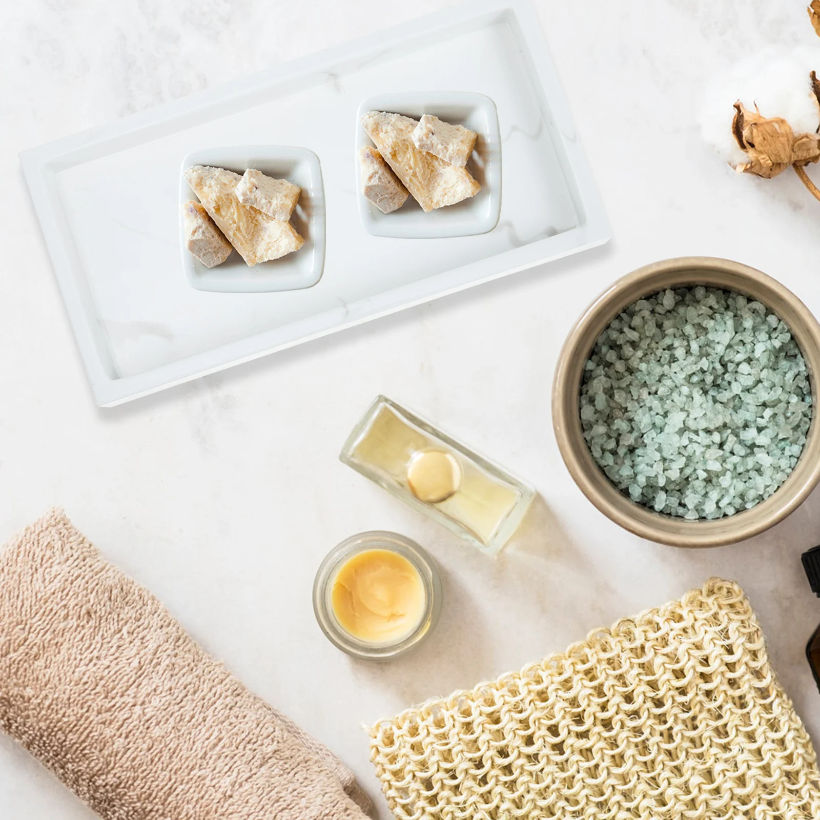 

Creative Marble Pattern Tray Home Organizing Delicate Finishing Cosmetics Sundries Storage Vanity Bathroom Tabletop Multi