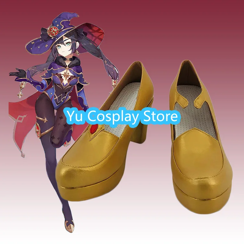 

Yu Cosplay Store Genshin Impact Mona Cosplay New World Anime Role Playing Custom Shoes Game Anime Carnival Halloween Shoes