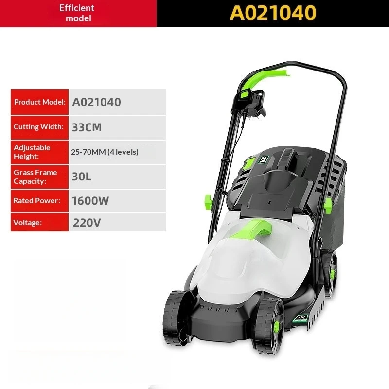 220V Elektrische Grasmaaier met Snoer 1400W 1600W 1800W 2200W Geschikt voor Gebruik in Huis en Tuin voor Trimmen, Maaien en Wieden van Gazons