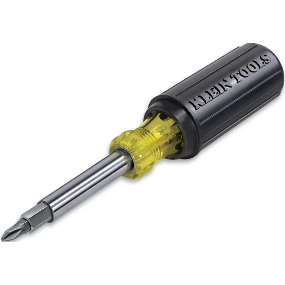 

11-in-1 screwdriver/nut screwdriver set, 8 bits (Phillips, flathead, star, square), 3 nut screwdriver sizes