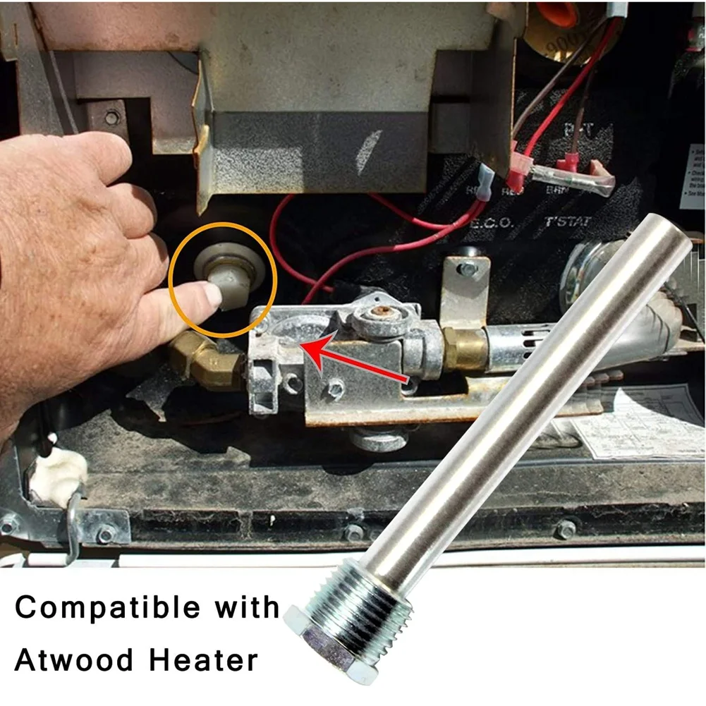 

1 Set Anode Rod For Suburban RV Magnesium Anode Rods With PTFE Tape For Atwood Heaters 11553, For RV, Camper