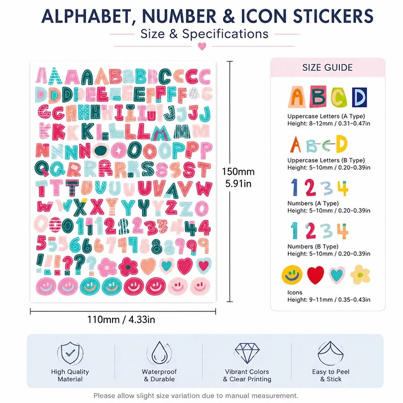 Magazin-Buchstaben-Aufkleber-Sets, Vintage-Ransom-Alphabet-Sticker für Journaling und Scrapbooking, Vorgefertigte Vinyl-Aufkleber – Detail 8