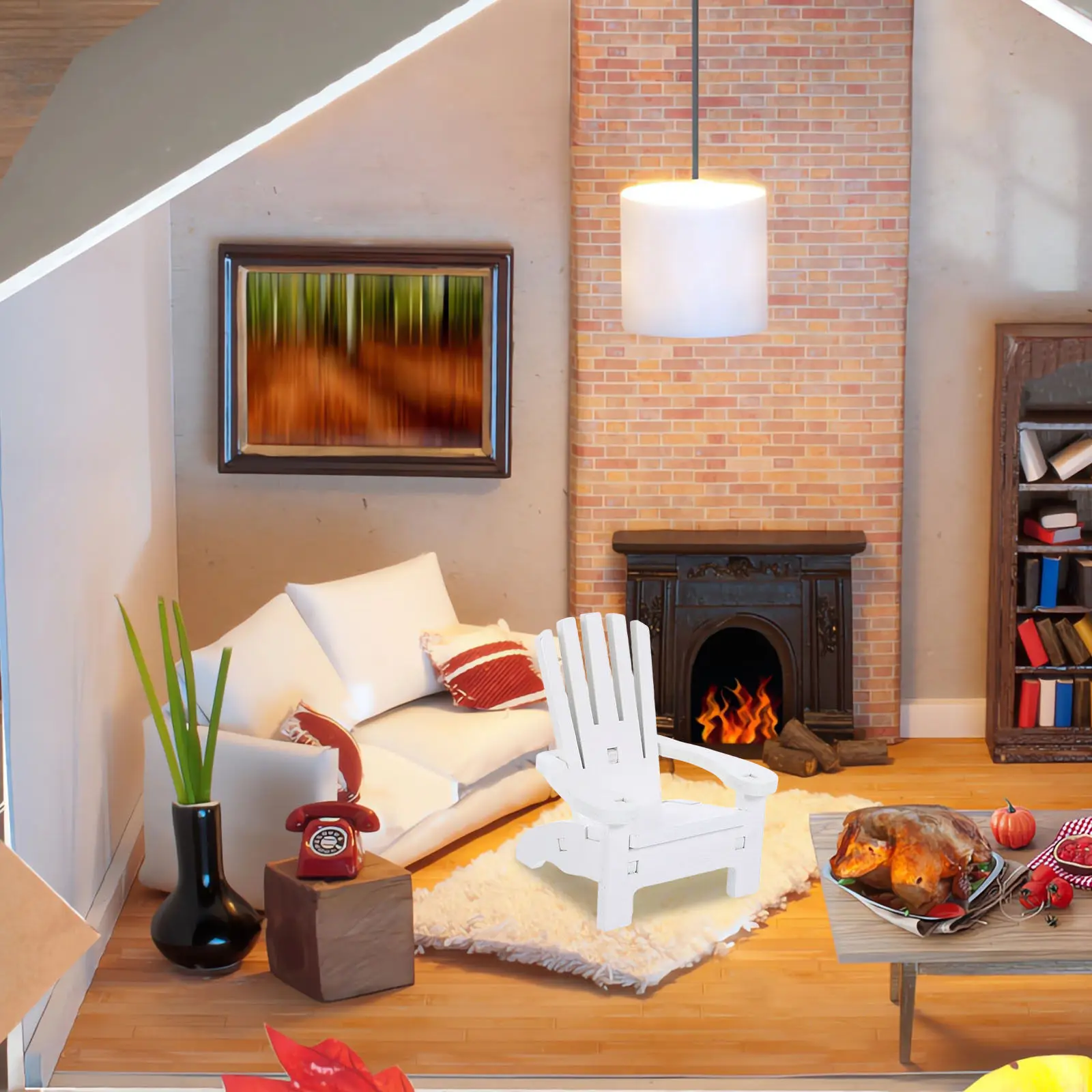 

2 комплекта миниатюрных деревянных пляжных стульев в европейском винтажном стиле, масштаб 1:12, рождественские украшения, аксессуары для кукольного домика